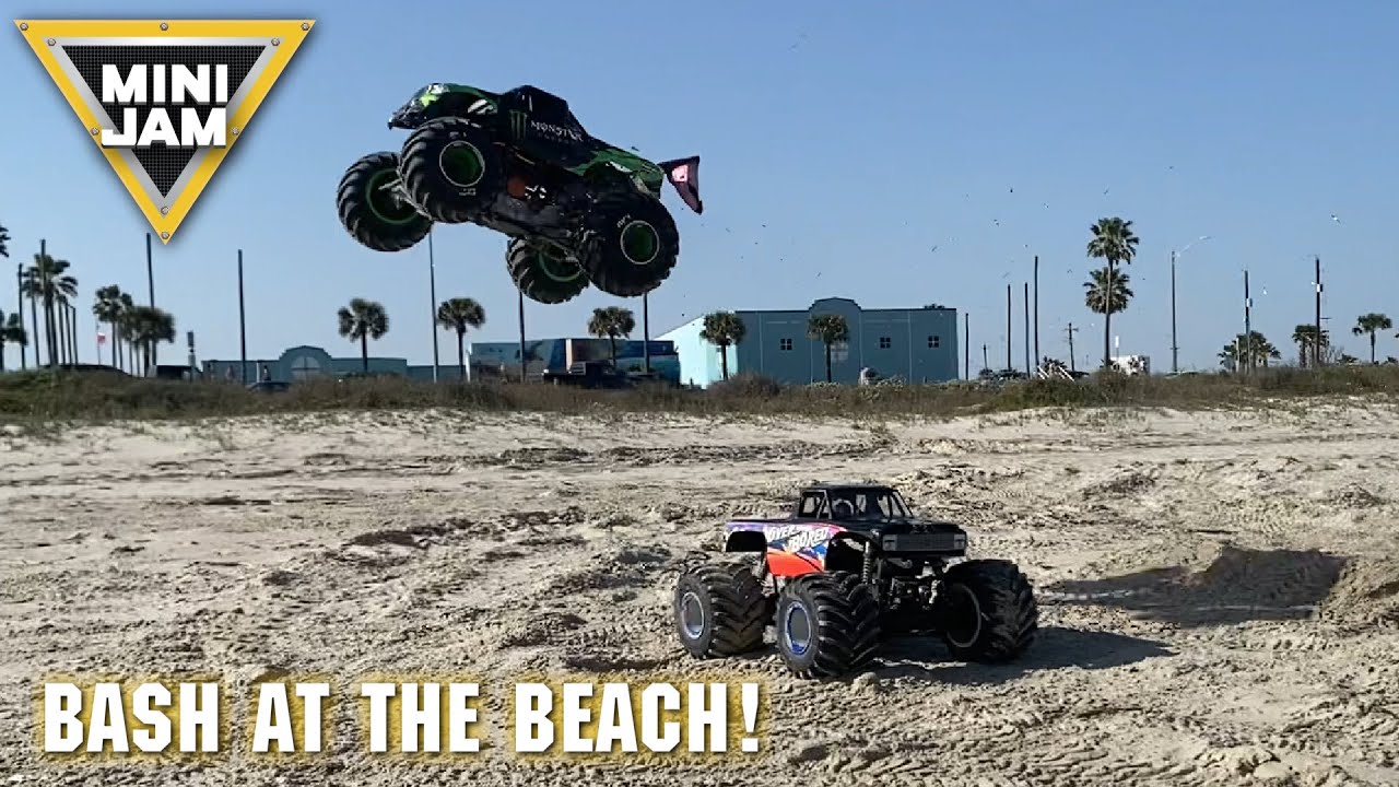 LOSI LMT Beach Bash! - RC Monster Jam Trucks!