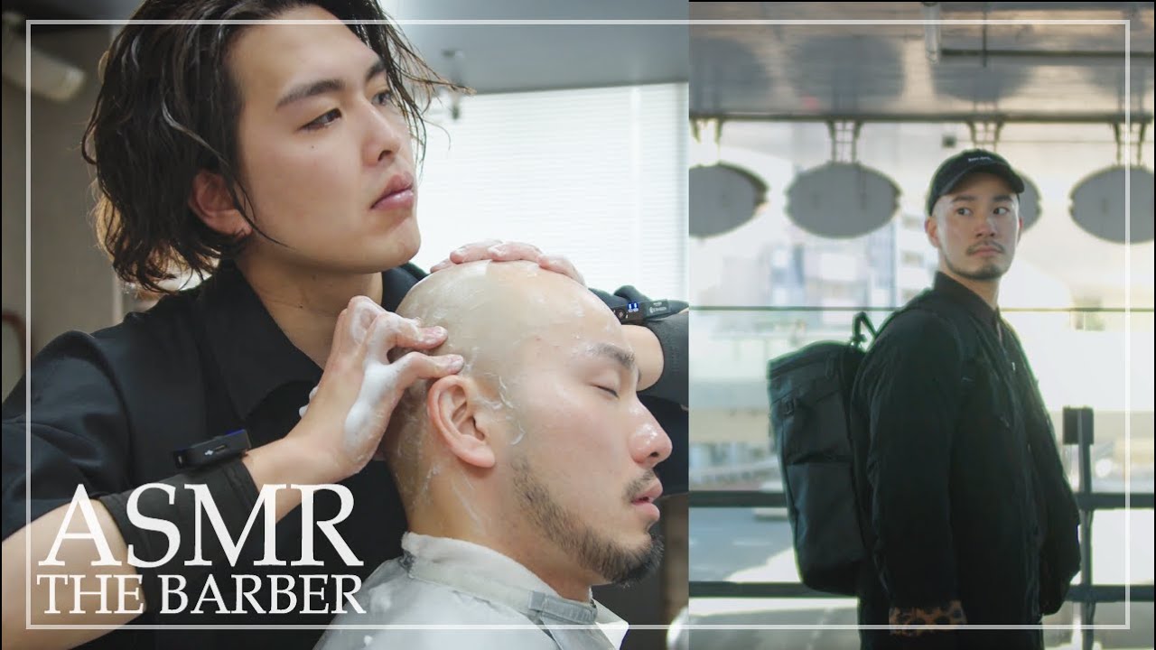 [ASMR] Лучшее гостеприимство в популярном барбершопе в Токио │ Genki Kobayashi x Yamaguchi Barber