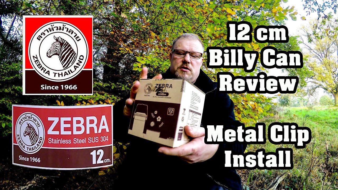 Обзор банки Zebra Billy Can 12 см — установка металлического зажима