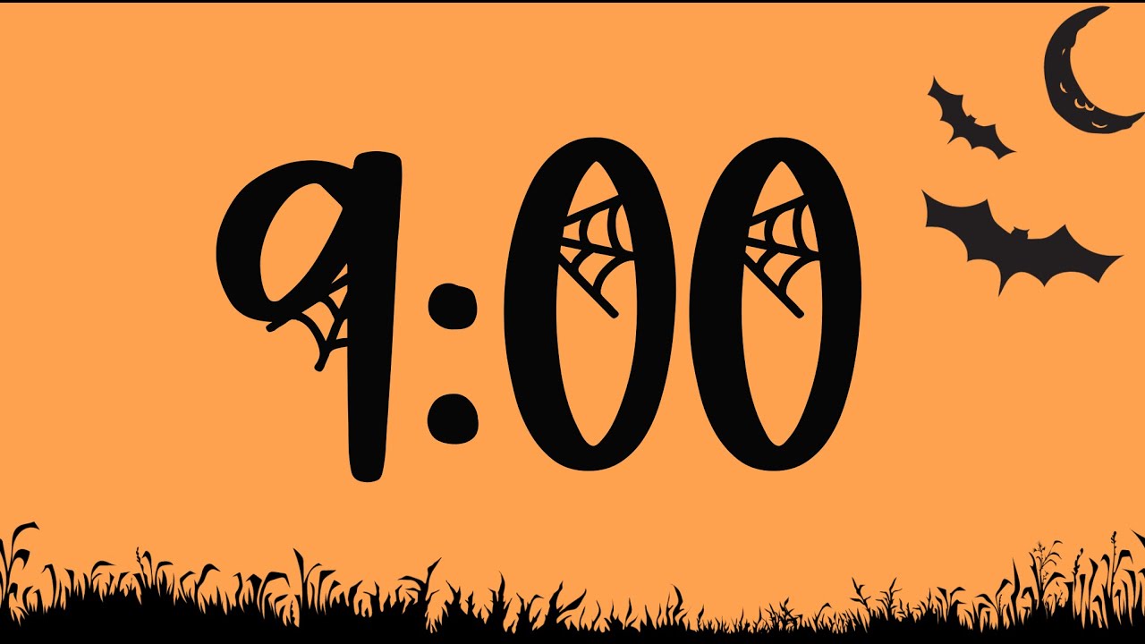 9 Minute Halloween Bats Timer (Spooky Electric Piano Tones at End)
