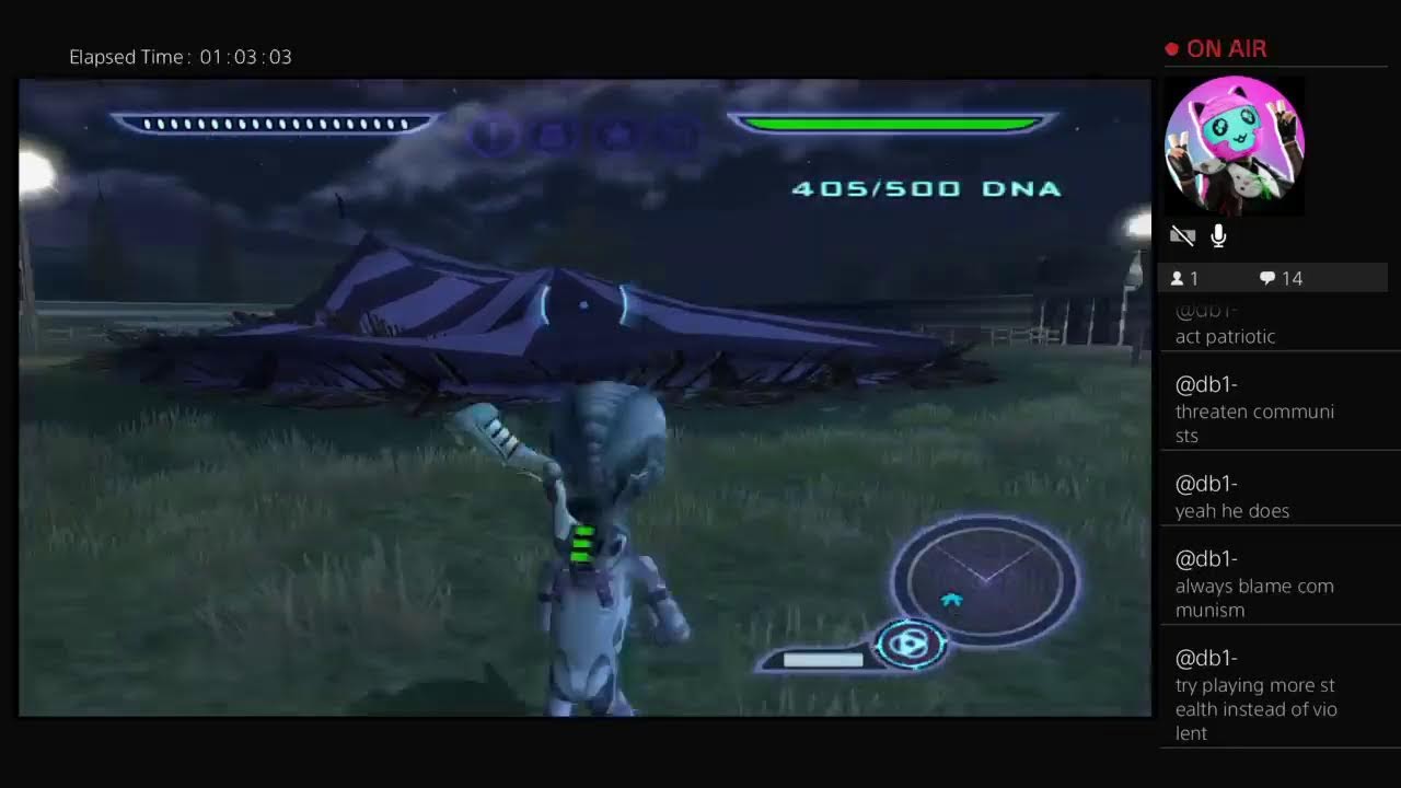 Rileyportagas's Gaming Adventure in DESTROY ALL HUMANS!!