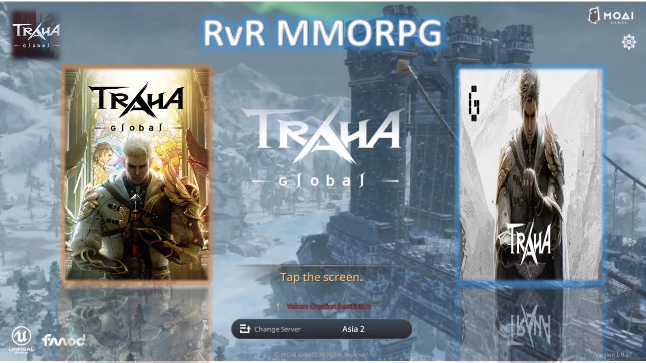 TRAHA Global First 1 Hour of Gameplay | RvR MMORPG game