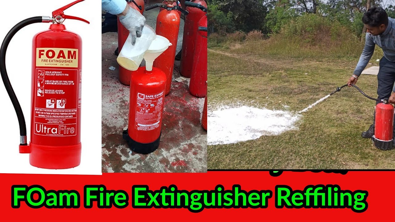 Foam 9 ltr. Type Fire Extinguisher Reffiling