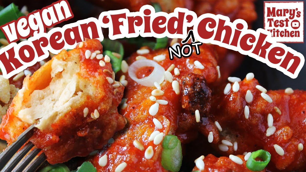 VEGAN KOREAN FRIED CHICKEN (only not deep-fried b/c oil fumes are destroying my kitchen) | MTK