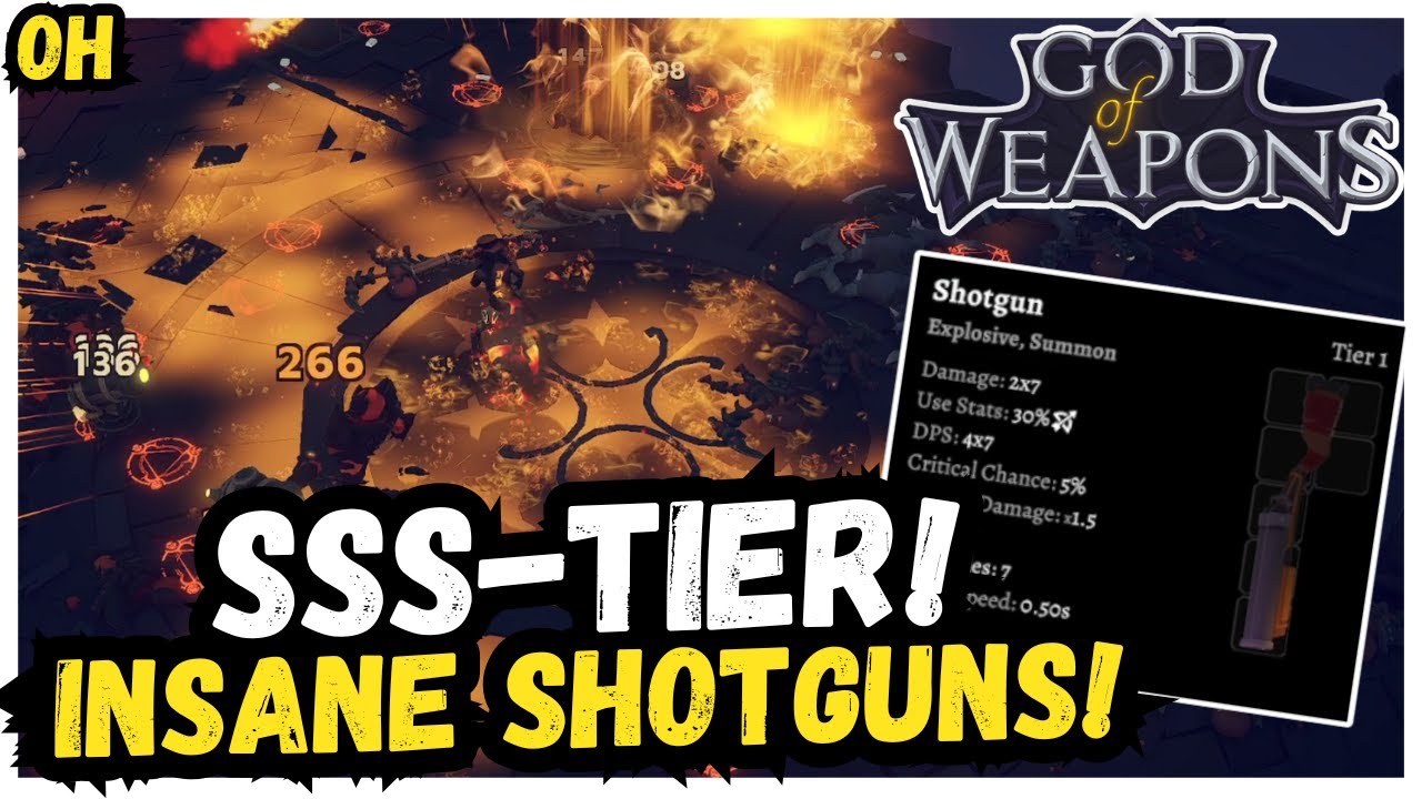 SSS-Tier Shotgun Build! Insane Damage!! God of Weapons!