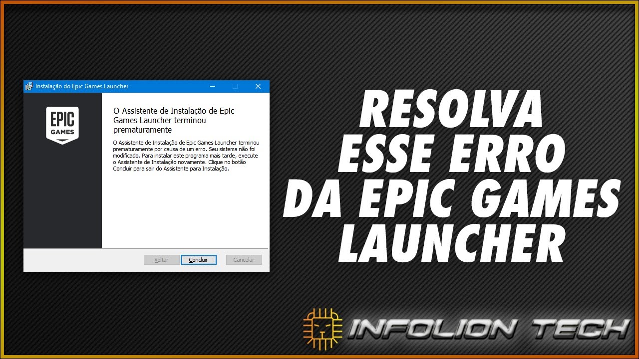 COMO RESOLVER O ERRO DO INSTALADOR DA EPIC GAMES LAUNCHER