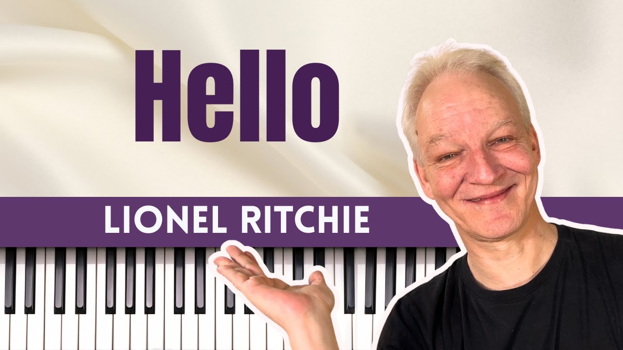 Hello, Piano Tutorial, Lionel Richie