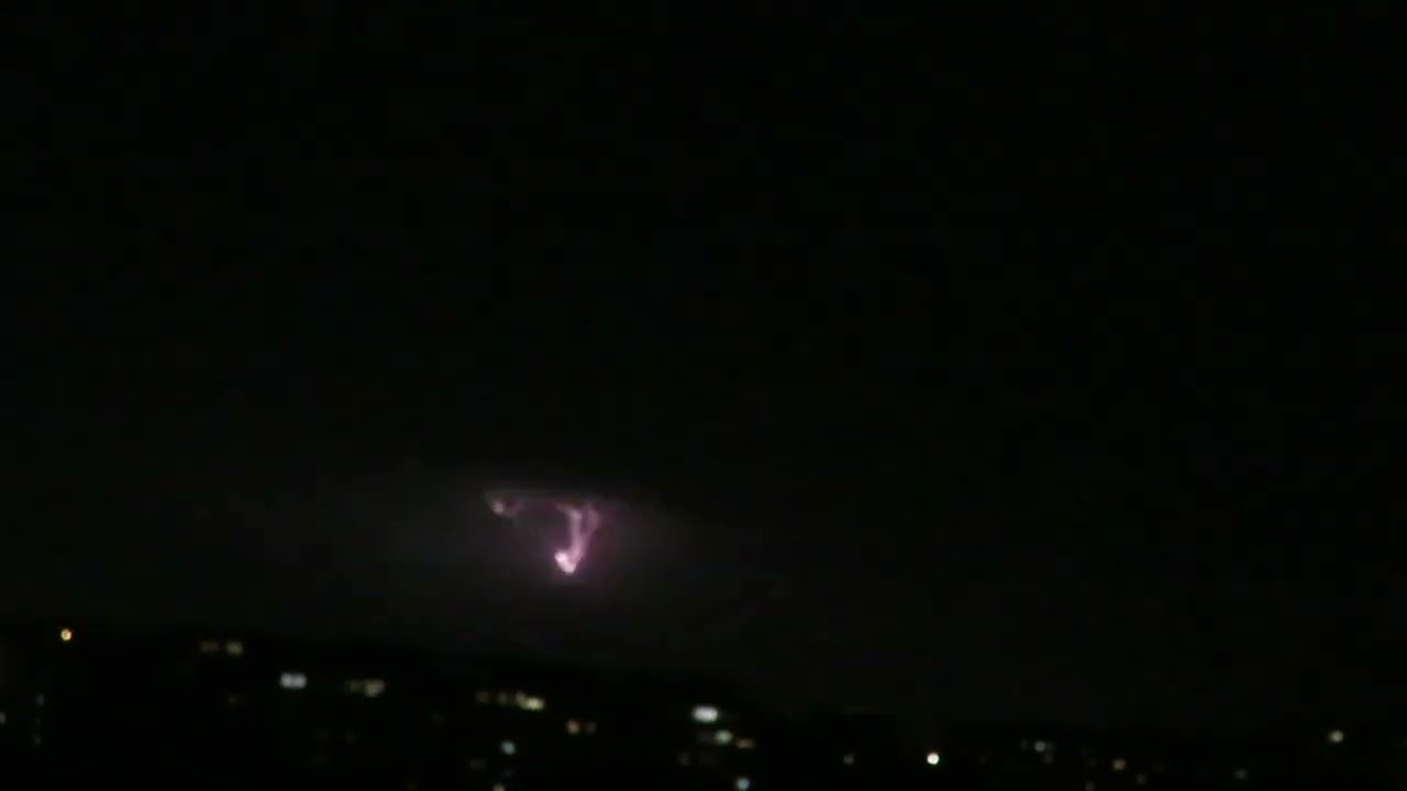 Mesoscale convective system at Bucharest in the night of 26 July 2023