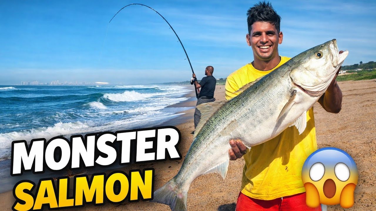 🍽️ День матери 🐟 Пойман огромный лосось! Угощение и приготовление в честь Дня матери - Южная Африка