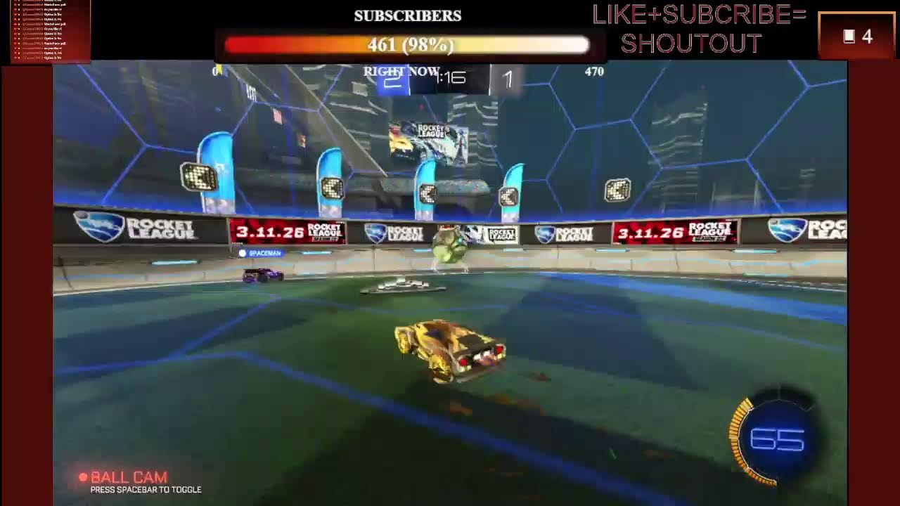 Playing RocketLeague