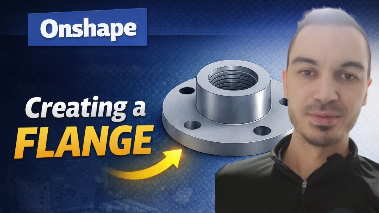 Создание фланца в Onshape (2026)