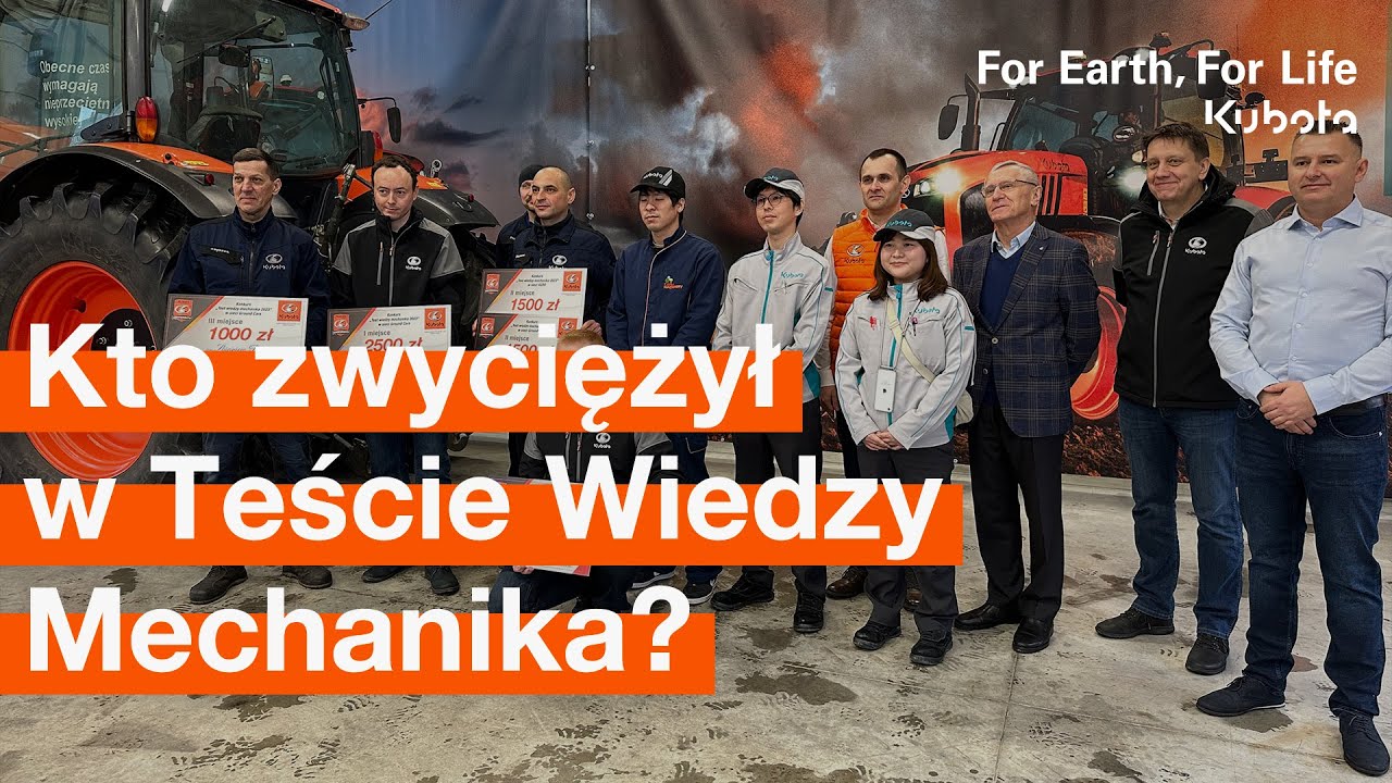 Kubota nagrodziła najlepszych mechaników Autoryzowanych Punktów Serwisowych Kubota. Kto wygrał?