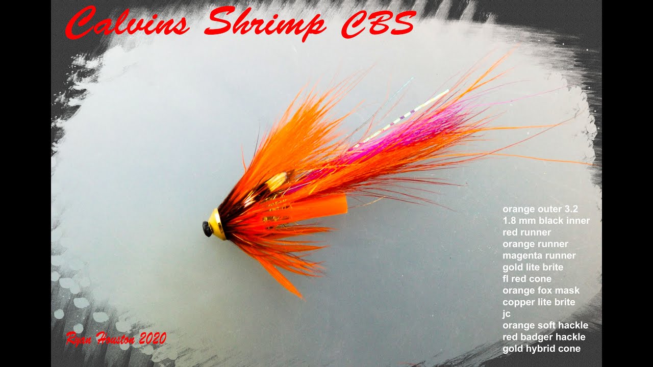TYING THE CALVINS SHRIMP CONE BODY SALMON FLY WITH RYAN HOUSTON