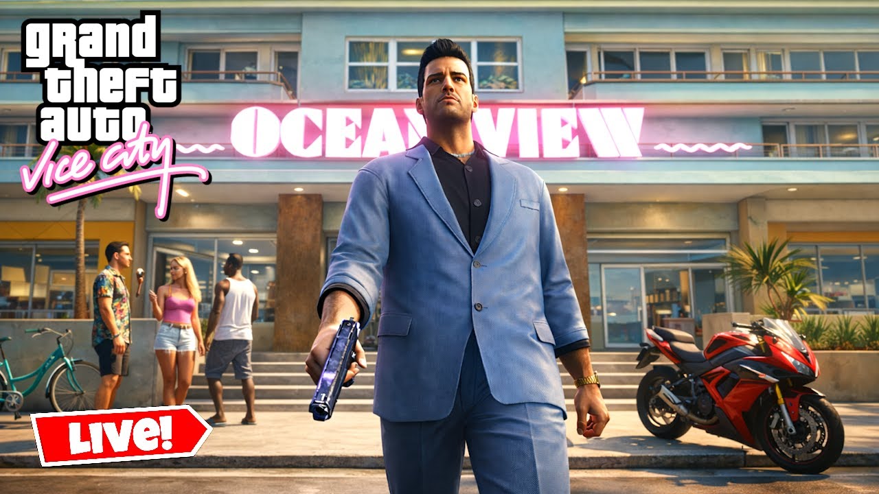 GTA Vice City 100% Completion | GTA Series Marathon Begins #5 | LIVE 🔴