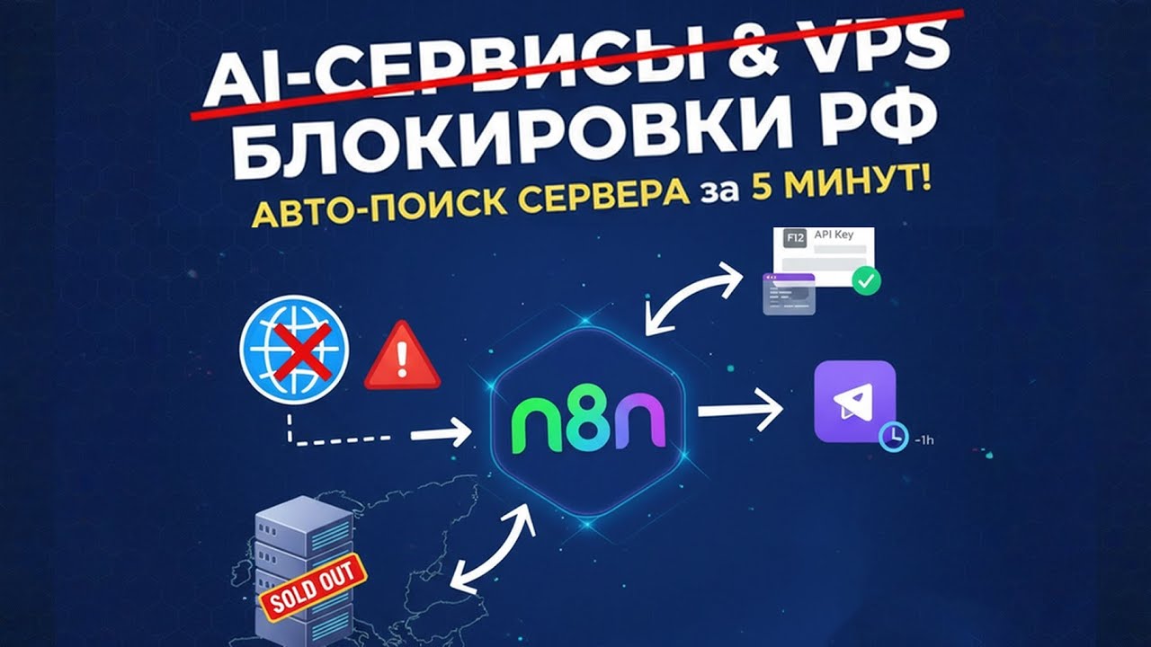 НАХОДИМ VPS в Европе для n8n + Beget: Как поймать нужный VPS? (Авто-мониторинг серверов в Telegram)