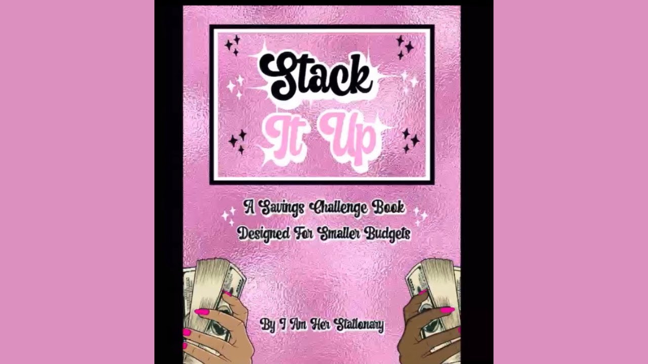💰STACK IT UP SAVINGS CHALLENGE BOOK FLIP-THROUGH I I AM HER STATIONARY I GIZZELLE BUDGETS