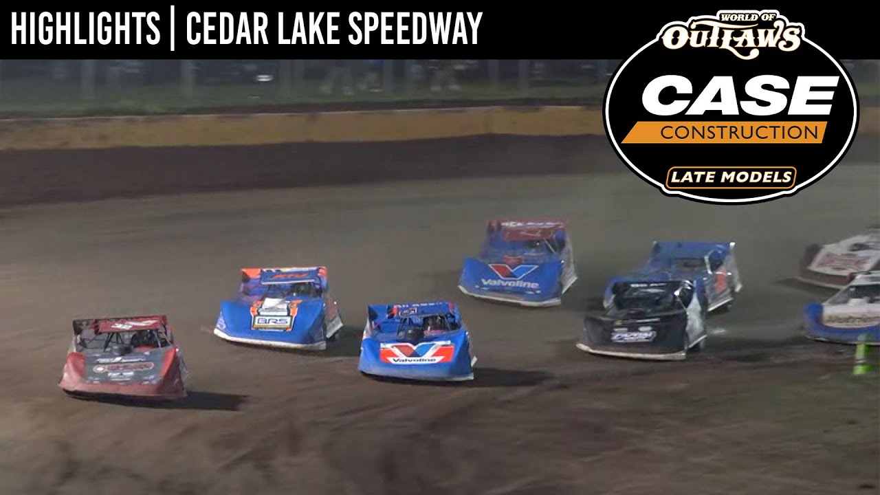 World of Outlaws CASE Late Models | Cedar Lake Speedway | August 5th | HIGHLIGHTS