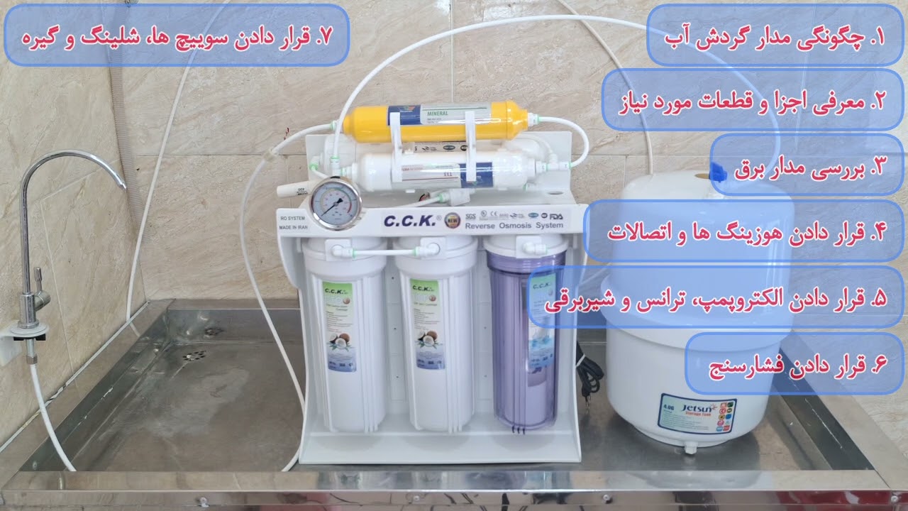 دروه آموزش مونتاژ دستگاه تصفیه آب خانگی با مدار شیر برقی _ پیش گفتار 