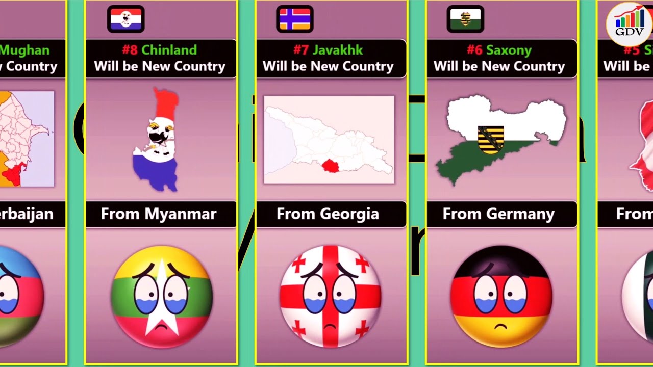 List Of 25 New Countries In The Future (Countryball) | Which Countries Be The New Future Countries!