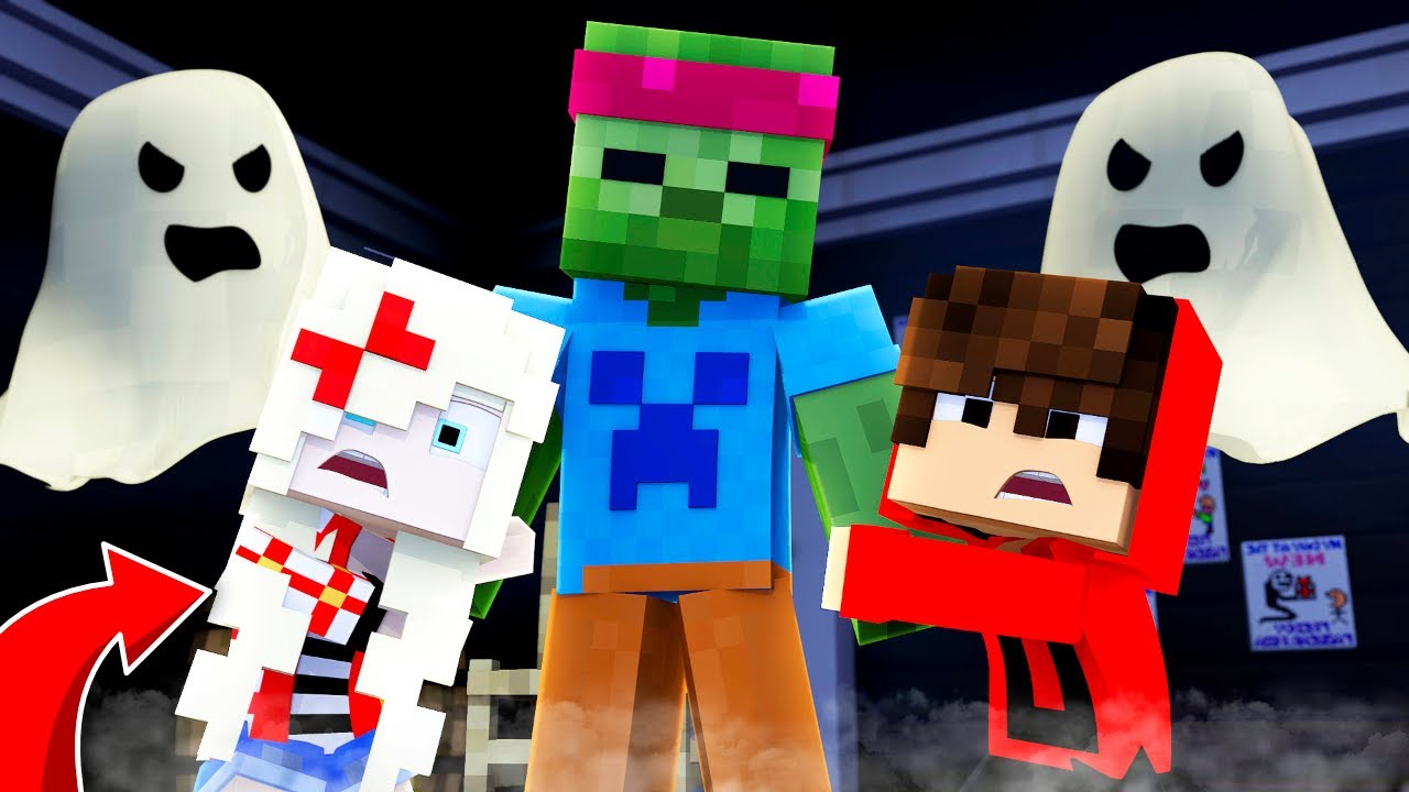 NOTRE NOUVELLE MAISON EST HANTÉE SUR MINECRAFT ! 😱 UN FANTÔME VEUT CAPTURER MES ENFANTS !