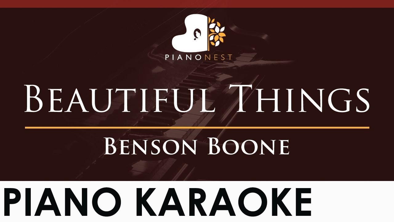 Benson Boone - Beautiful Things - HIGHER Key (Piano Karaoke Instrumental)