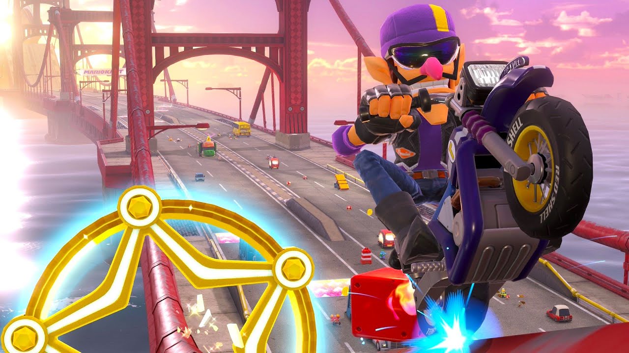 Mario Kart World - Biker Waluigi