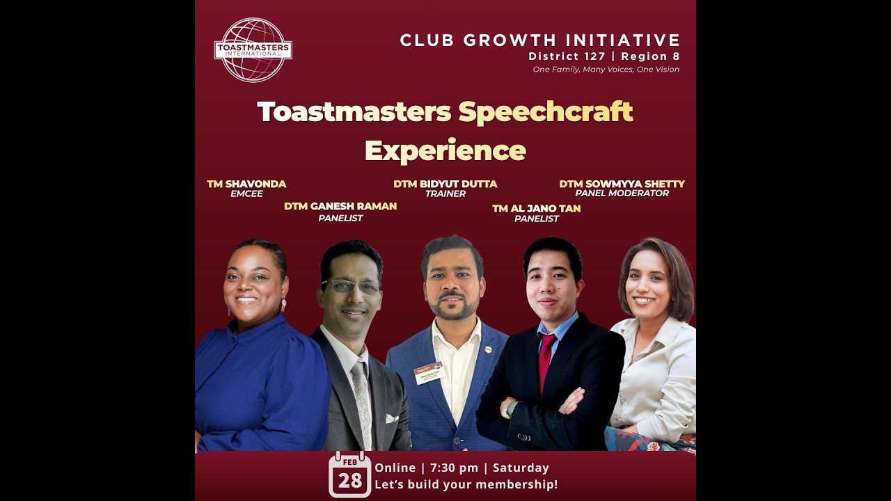 Toastmasters Speechcraft Experience