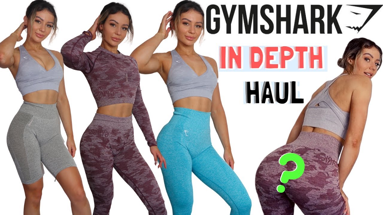 GYMSHARK Honest TRY ON HAUL | new seamless, flex + camo leggings
