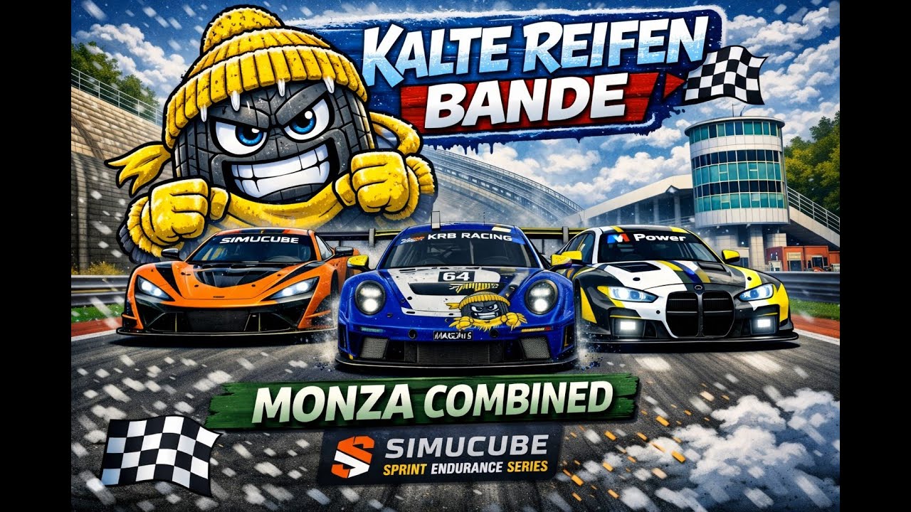 Volles Brett in Monza 💥 Unsere Rookies unterwegs 💥 | Simucube Sprint Endu Series | KalteReifenBande
