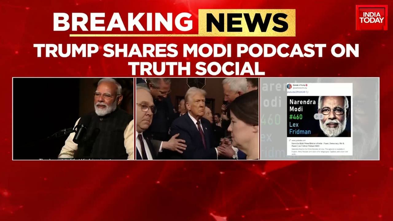 Donald Trump Shares PM Modi-Lex Fridman Podcast On Truth Social, Highlights 'Howdy Modi' Event