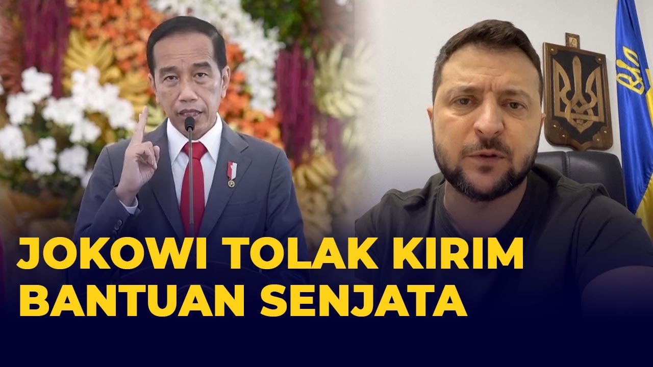 Jokowi Tolak Permintaan Zelensky Kirim Bantuan Senjata untuk Ukraina Lawan Rusia