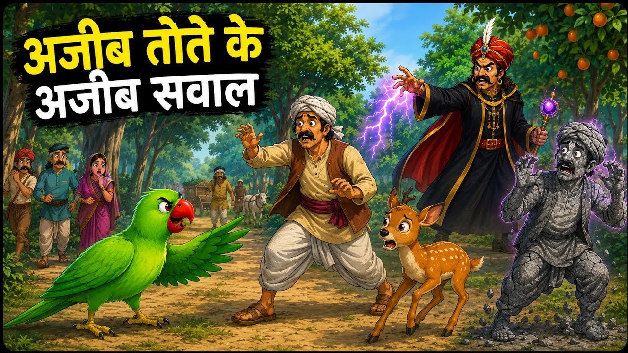 अजीब सवाल | AJEEB SAWAL | HINDI KAHANIYA | NEW KAHANIYA | JAADUIKAHANI | BEDTIMESTORY | CARTOON 