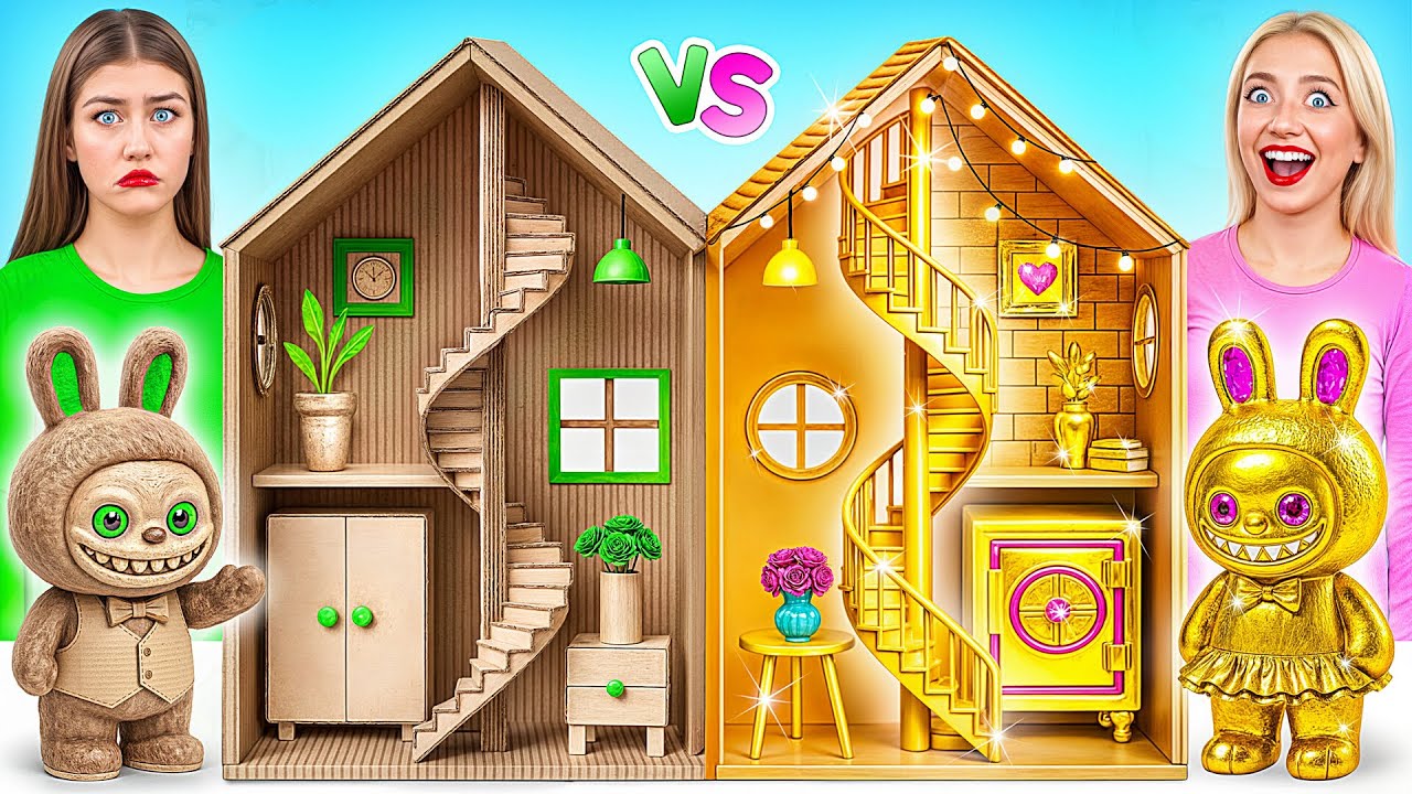 Строим Удивительный Кукольный Домик для Лабубу | Апгрейд Крошечного Домика от Multi DO Smile