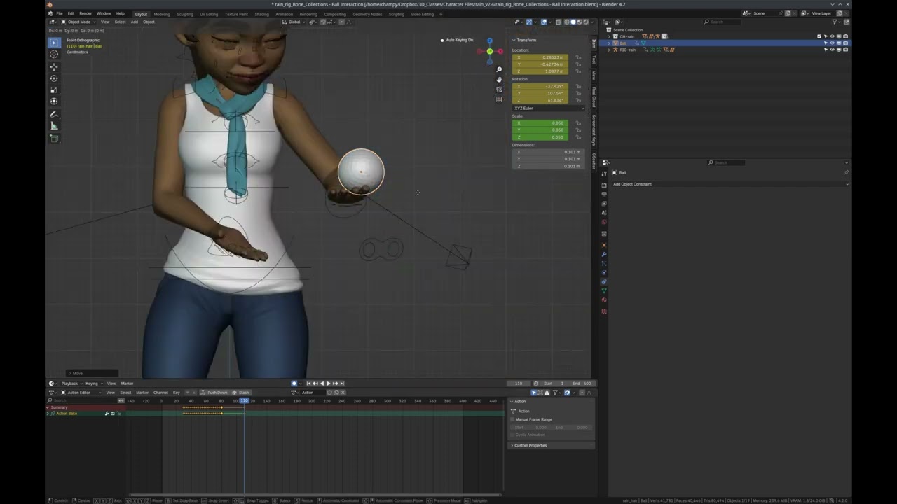 Blender Tutorial 42 - Characters interacting with objects dynamically
