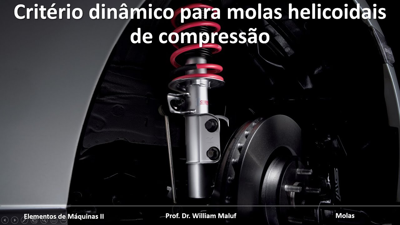 Molas - Aula 6 - Critério dinâmico para molas helicoidais de compressão