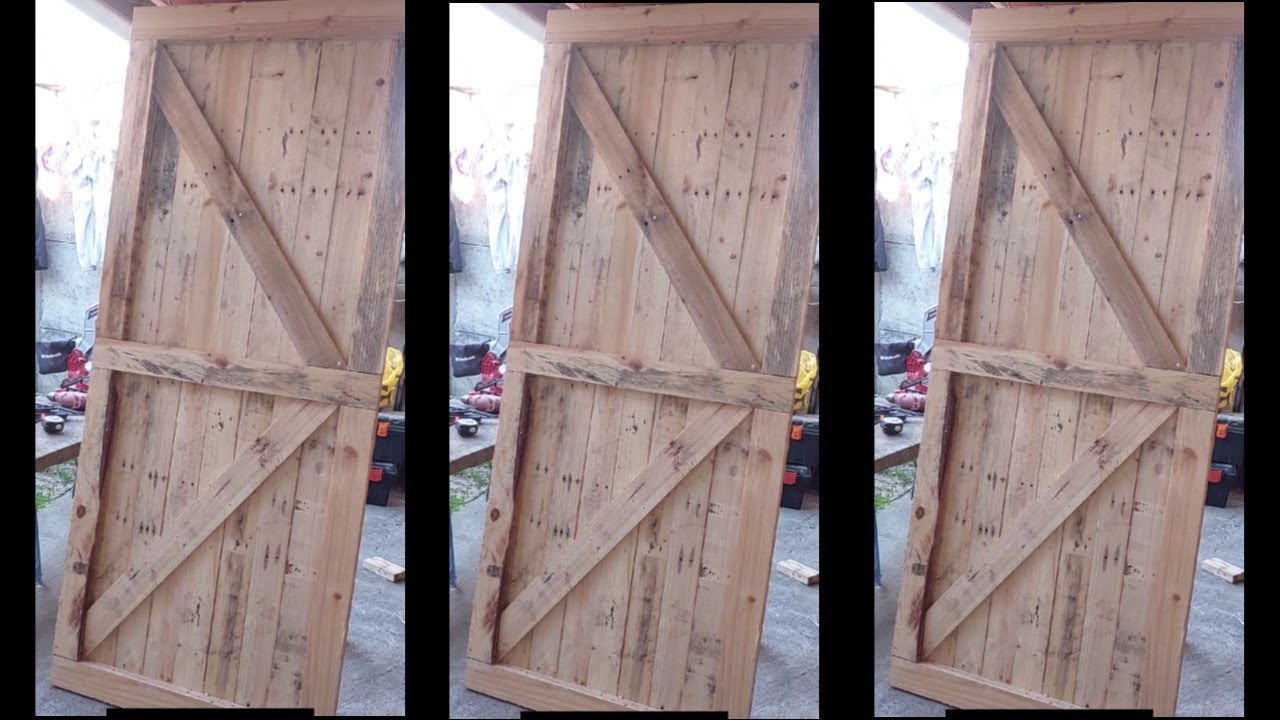 PUERTA ESTILO GRANERO DE PALLETS