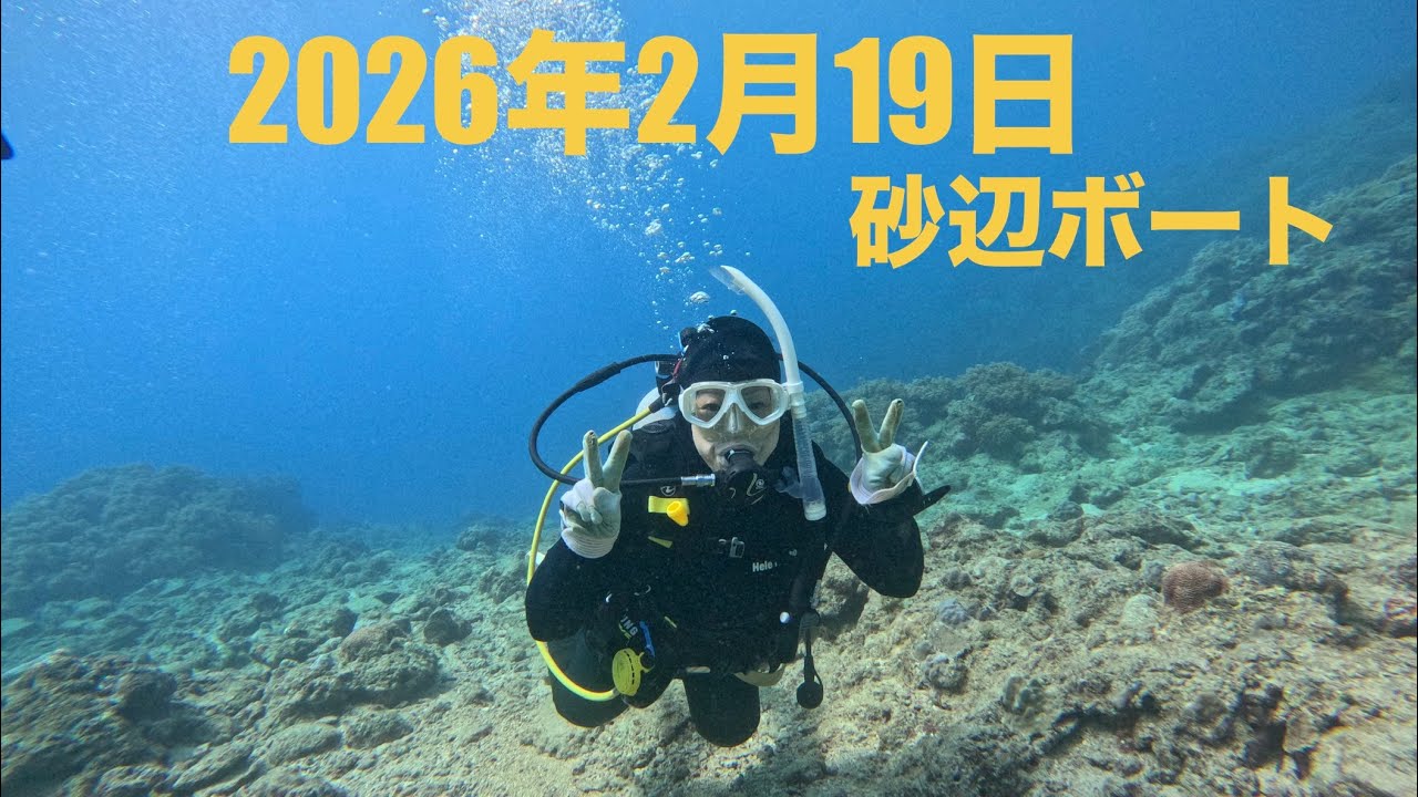 2026年2月19日　到着後ファンダイビング　砂辺ボート
