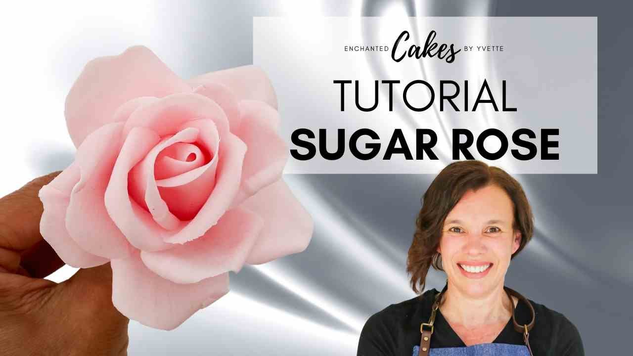 How to Create a Beautiful Pink Sugar Rose for Cake Decorating | Step-by-Step Tutorial