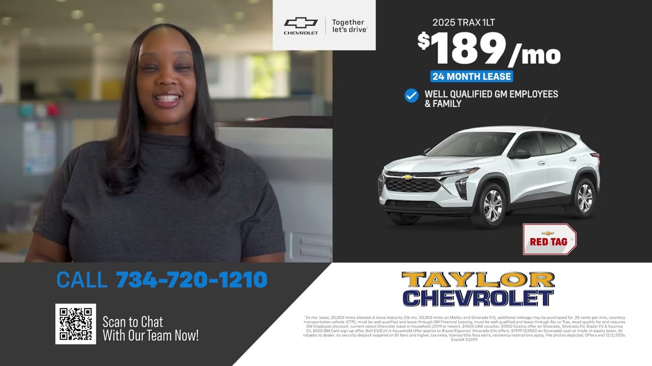 Taylor Chevrolet RED TAG DEALS