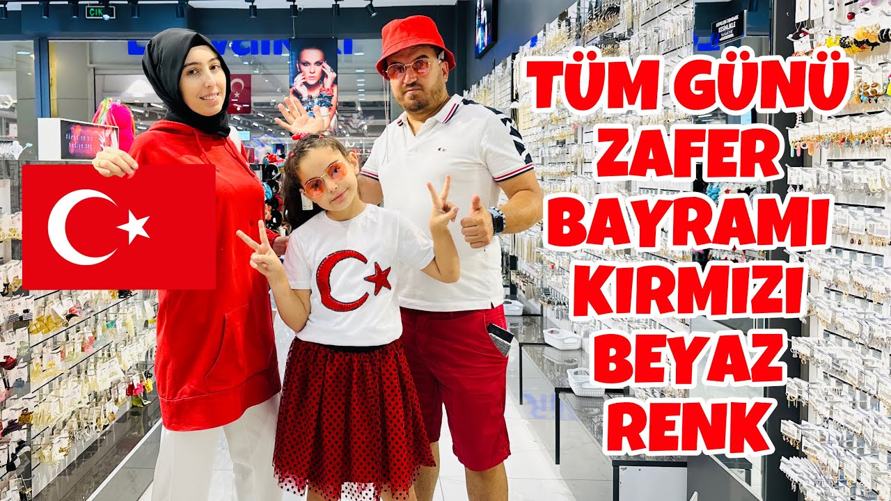 TÜM GÜNÜ 30 AĞUSTOS ZAFER BAYRAMINA ÖZEL KIRMIZI BEYAZ RENK CHALLENGE !!