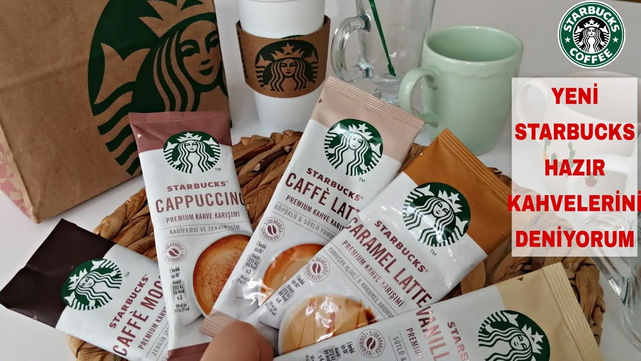 Yeni Starbucks Hazır Toz Kahve  | Vlog Evde Yeni Kahveleri Deniyorum