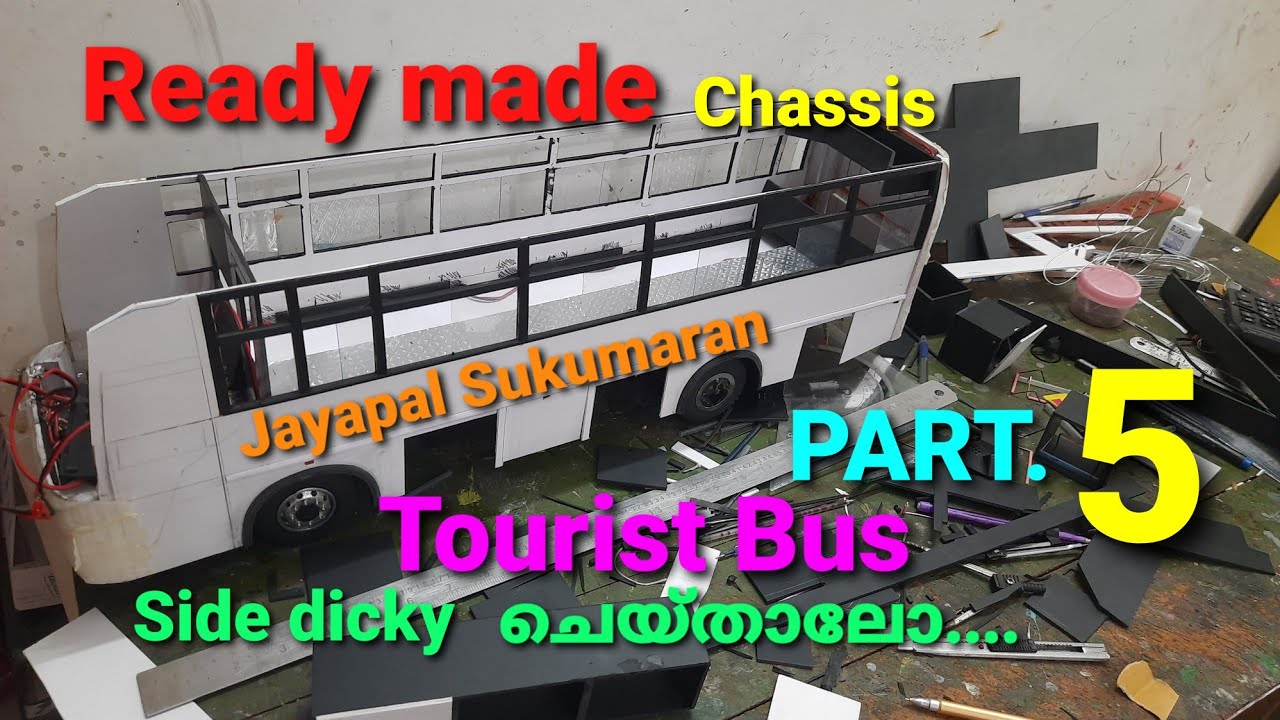 Miniature model making - ready made chassis body work PART 5