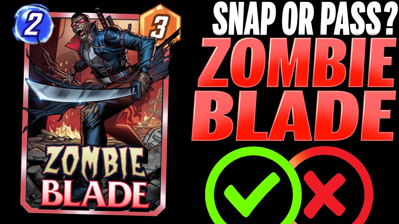 ZOMBIE BLADE 🗡️ Детали и механика | Snap or Pass | Marvel Snap