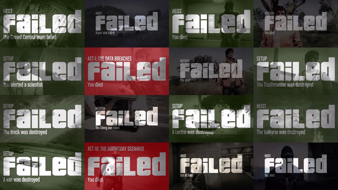 GTA Online - Heist Fail Highlights