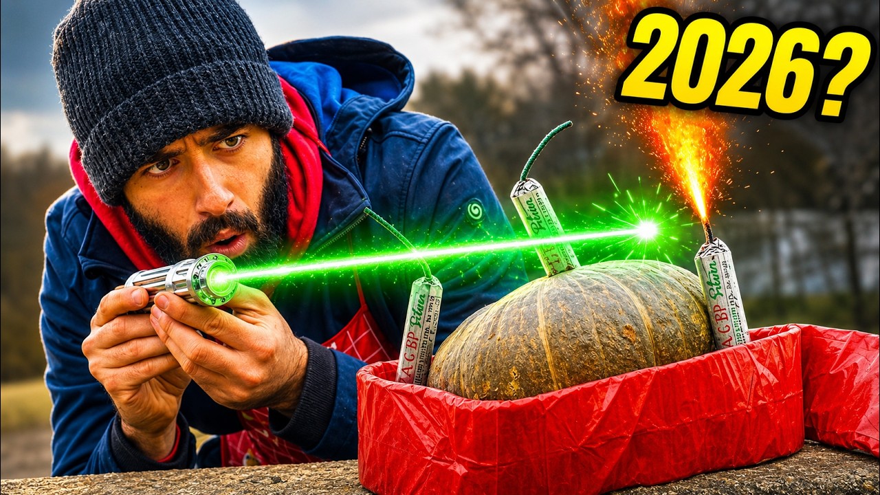 PETARDI POTENTI Vs LASER - EFFETTO sulle MANI *Esperimento Capodanno 2019*