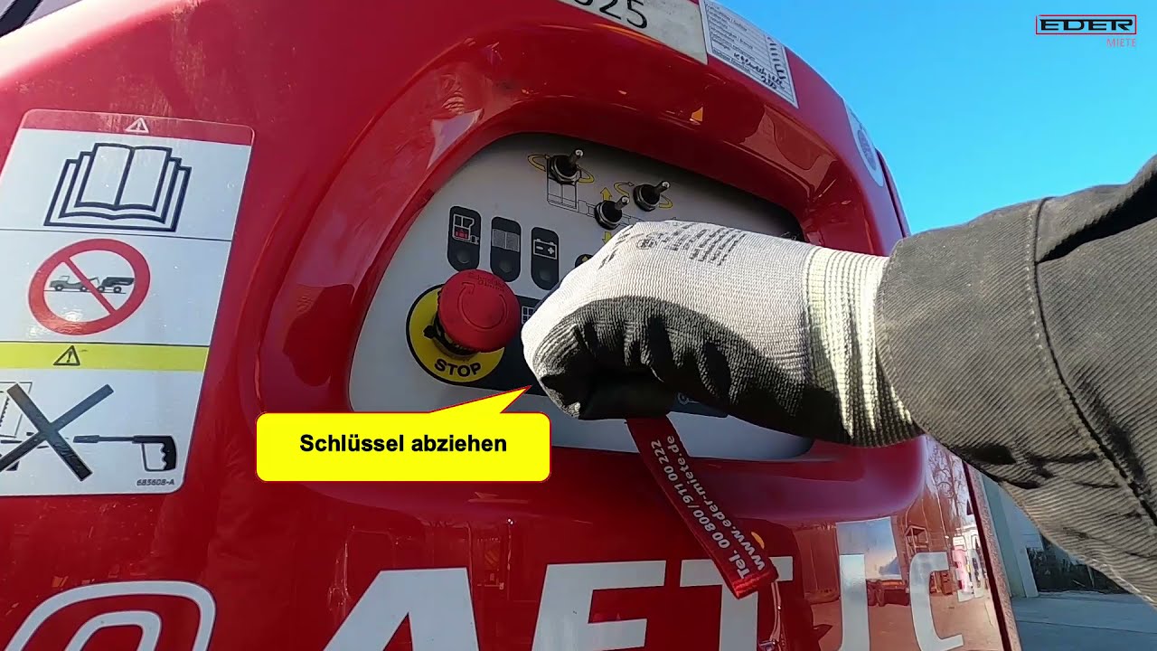 Einweisung &ndash; Manitou Elektro Gelenkteleskopb&uuml;hnen Typ 120AETJ, 150AETJ, 170AETJ &ndash; EDER Stapler Miete