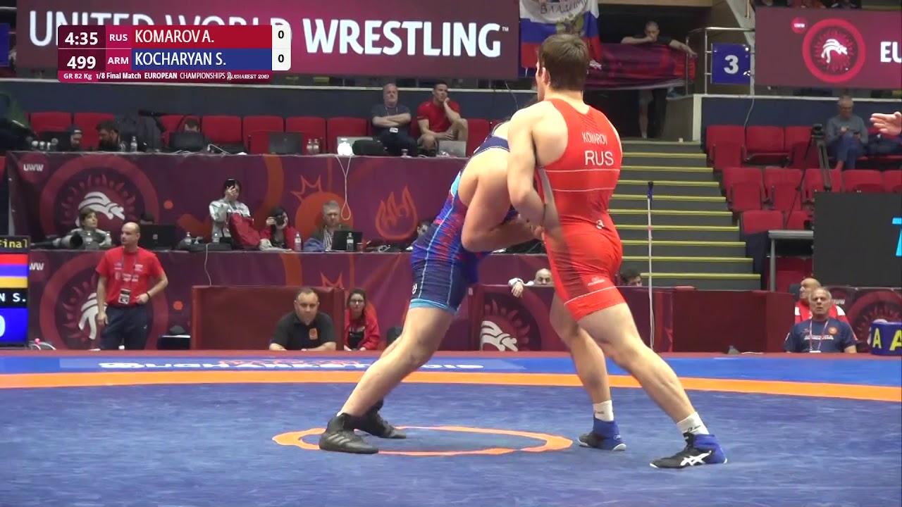 1/8 GR - 82 kg: A. KOMAROV (RUS) v. S. KOCHARYAN (ARM)