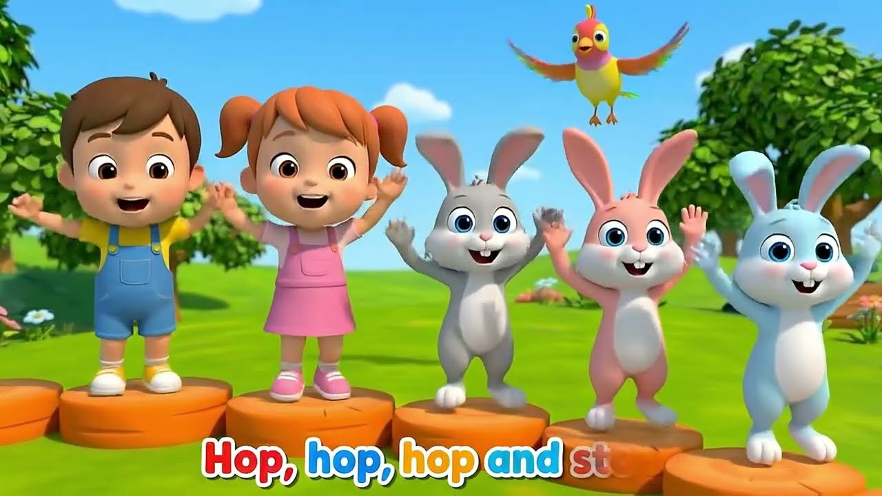 Hop Little Bunnies Hop Hop Hop | Nursery Rhymes & Kids Songs | Chocomelon Tv