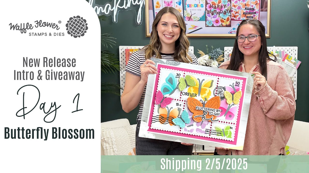 Intro Day 1 - Butterfly Blossom - Waffle Flower February Release