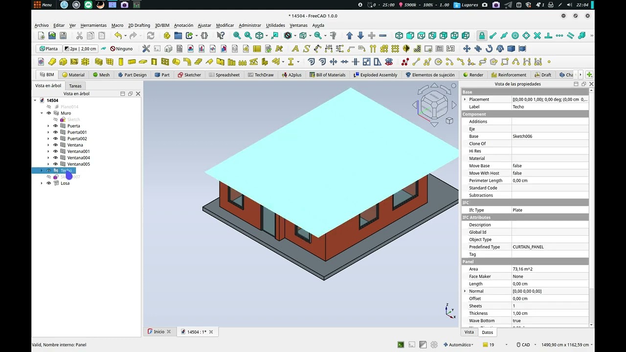 Plano 2D FreeCad